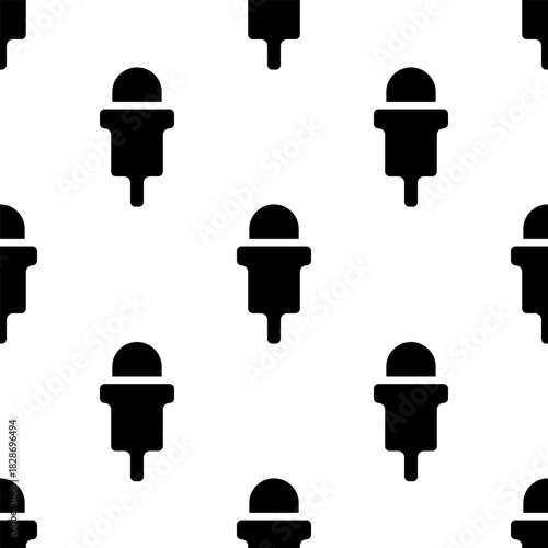 microphone seamless pattern isolated on transparent background.