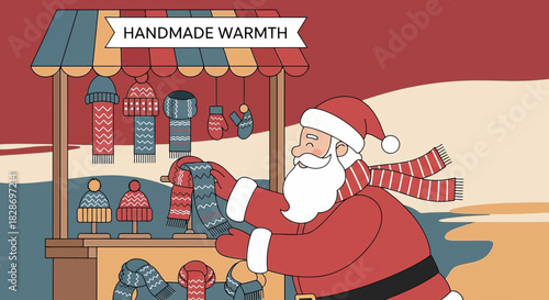 Santa's Stylish Season: Handmade Scarves, Mittens and Hats for a Winter Wonderland