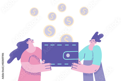 Financial wealth, savings, profit concept