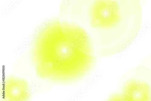 Yellow glow light effects background for decorations design and transparent