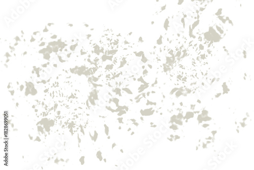 Texture of dust splash dots splatter flying isolated on transparent