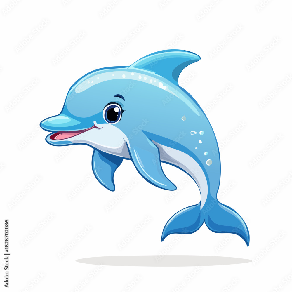 Obraz premium Delphin - Cartoon Comic Stil