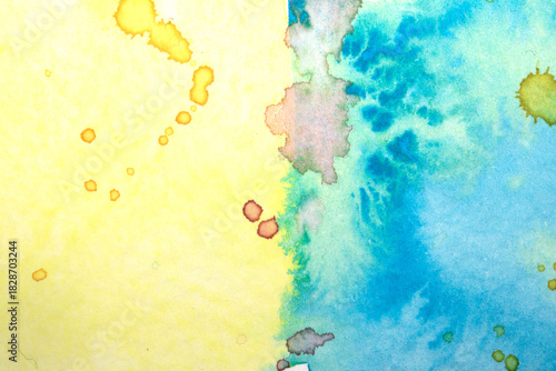 A Colourful Watercolour Paint Brush Stroke for Background