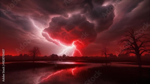 storm over the city