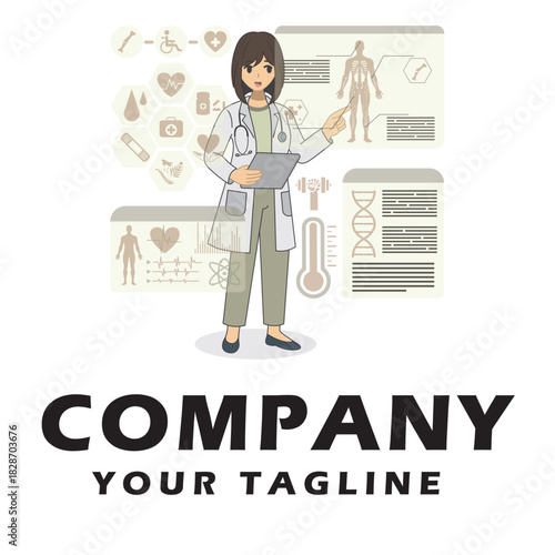 Future Health & Biotech illustration vector
