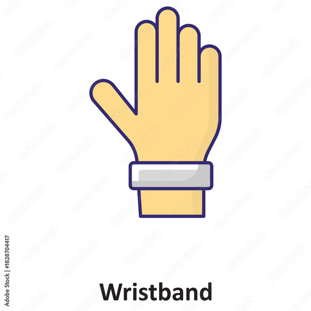 Obraz premium Wristband Vector icon which can easily modify or edit