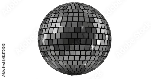 Shimmering disco ball ready to light up the dance floor and bring on the party vibes
