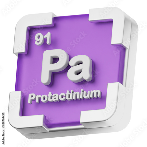 3d periodic table protactinium science chemical element