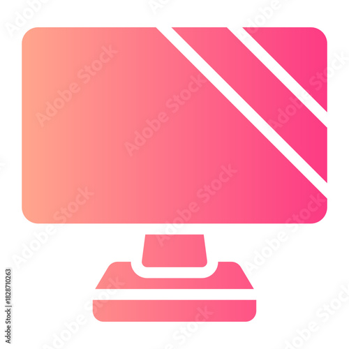 television gradient icon