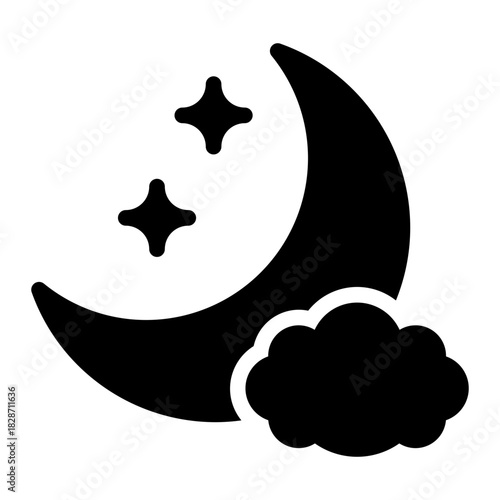 night glyph icon