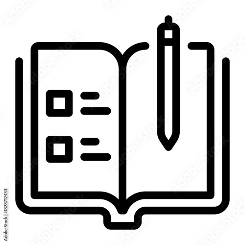 homework line icon