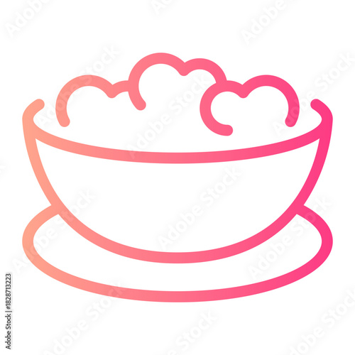 breakfast gradient icon