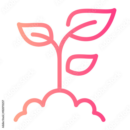 gardening gradient icon