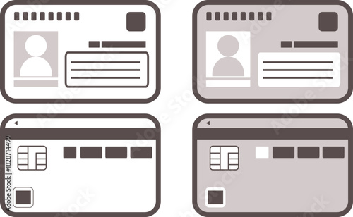 マイナンバーカード表裏のイラスト