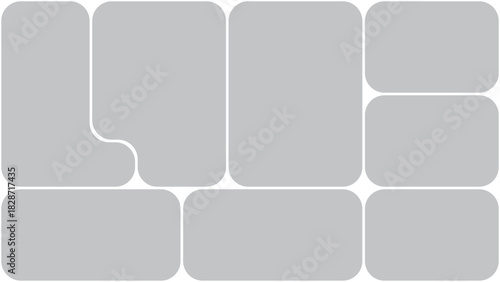 Abstract geometric pattern with color gradients and text elements