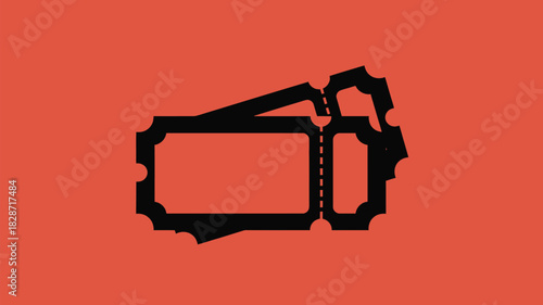 Grab your tickets now for the show of a lifetime with this dynamic event graphic, a modern design element for your next entertainment project