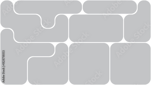 Abstract geometric pattern with color gradients and text elements