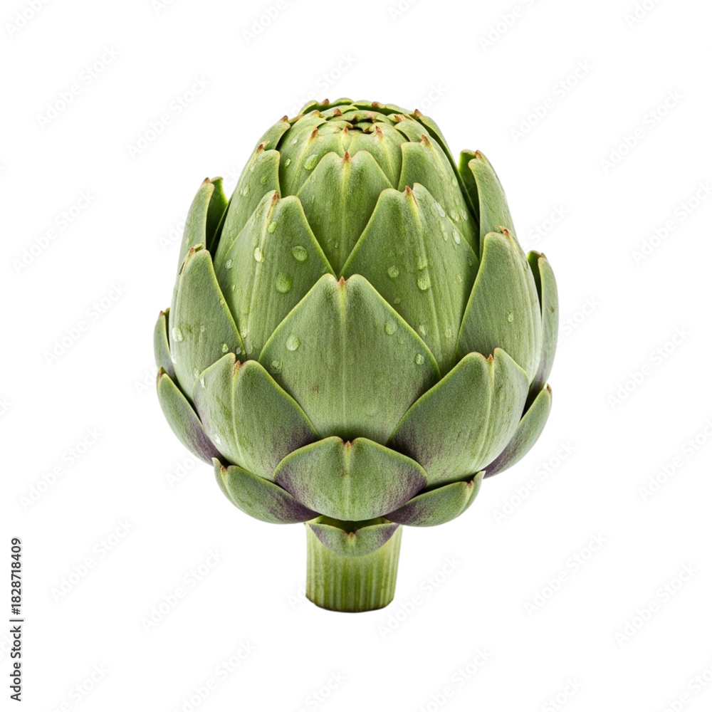 Obraz premium Whole Market-Fresh Artichoke Isolated on Transparent Background 
