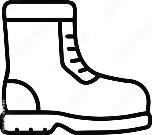 Snow Boots Winter Footwear Illustration