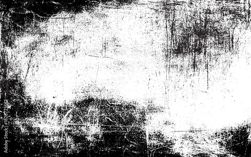 Black and white grunge urban texture vector with copy space. Abstract illustration surface dust and rough dirty wall background with empty template