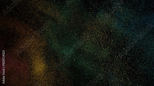 Wallpaper Mural tranquil mossy green and gold specks shimmer within cosmic silence for relaxation Torontodigital.ca