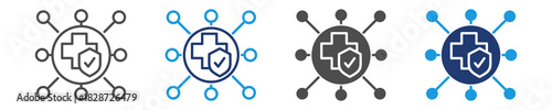 data interoperability  icon set multiple style