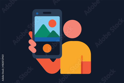 Bright environment inspiring  icon illustration
