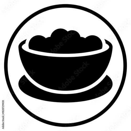breakfast glyph icon