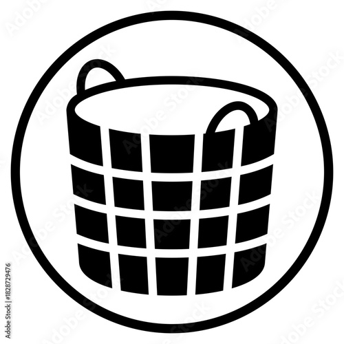 laundry glyph icon