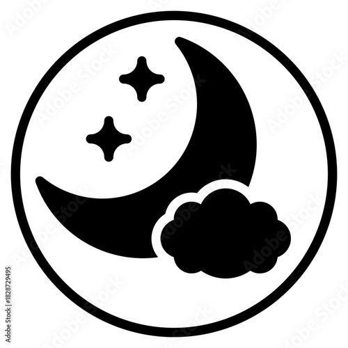 night glyph icon