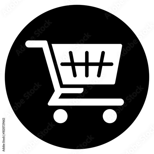 shopping glyph icon