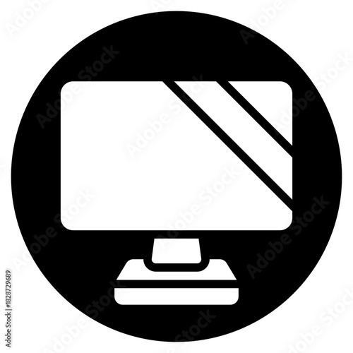 television glyph icon