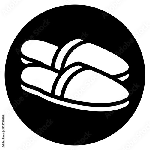 slipper glyph icon