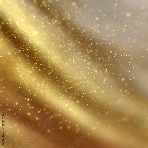 Golden Confetti Motion Blur Creating Smooth Gradient Effect