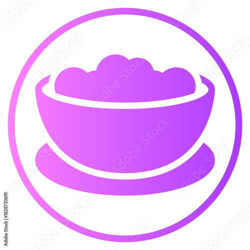 breakfast gradient icon