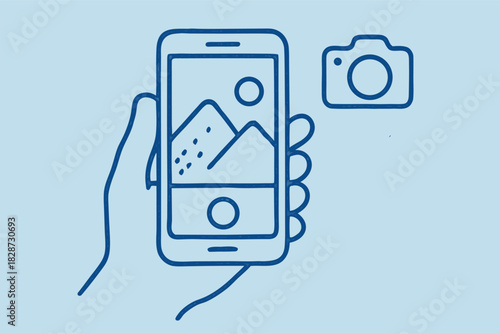 Bright Phone Screen Displaying Content