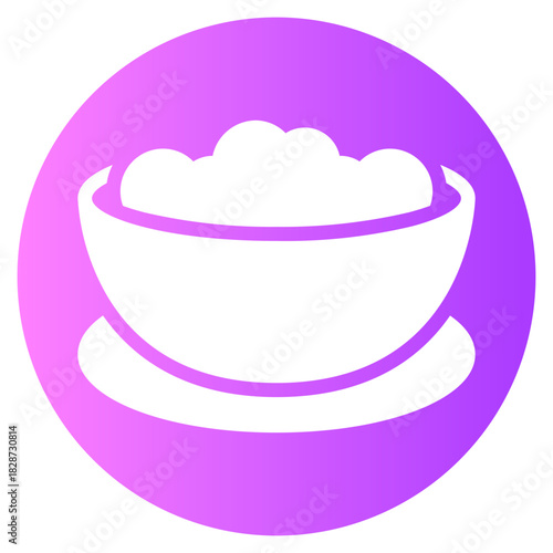 breakfast gradient icon