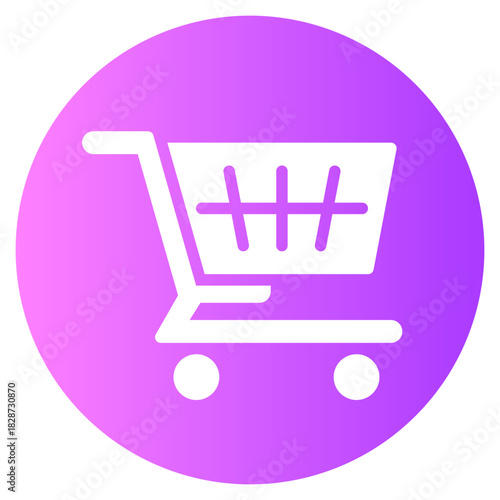 shopping gradient icon