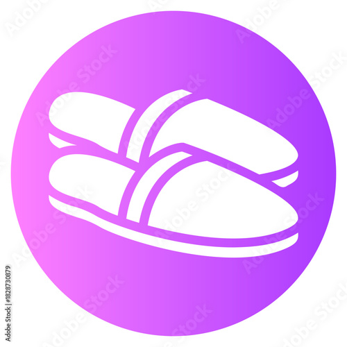 slipper gradient icon