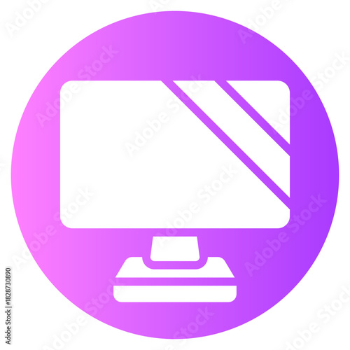 television gradient icon