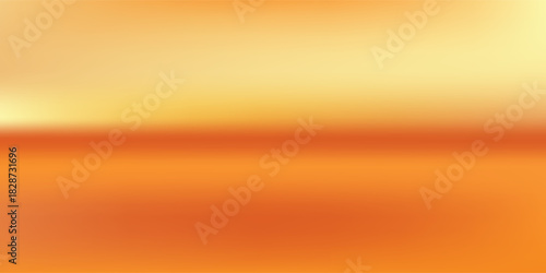 3d abstract autumn studio room background. Orange, brown dark gradient empty wall backdrop. Back ground horizontal reflection art