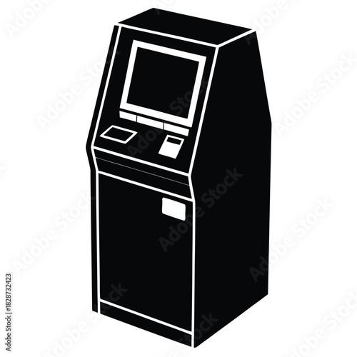 atm on white background