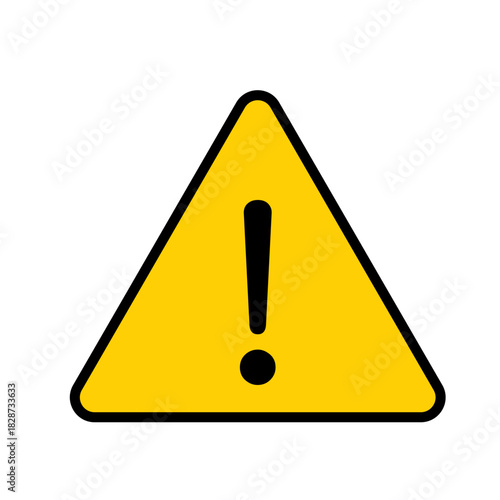 注意　マーク　アイコン　素材　危険　標識　黄色