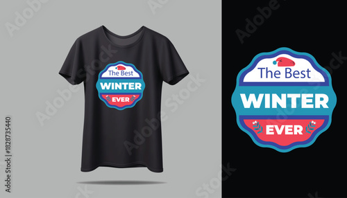 Best WINTER T-shirt creative design using adobe illustrator and your best choice...