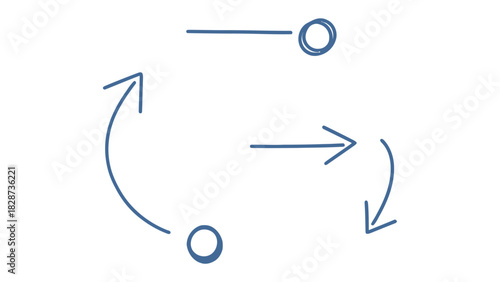 Minimalist Arrows Design: A simple, elegant illustration of arrows indicating direction, journey, and progress, with clean lines and a modern feel.