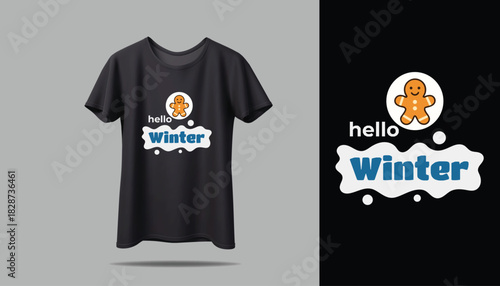 Best WINTER T-shirt creative design using adobe illustrator and your best choice...