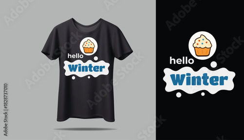 Best WINTER T-shirt creative design using adobe illustrator and your best choice...