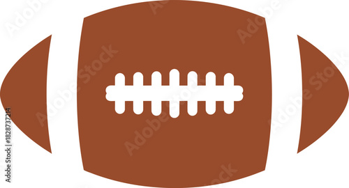 Isolated american football ball vector illustration sport equipment eps silhouette