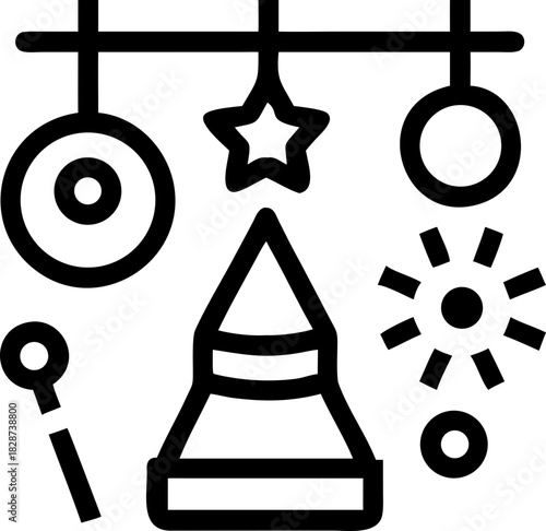 christmas day svg icon