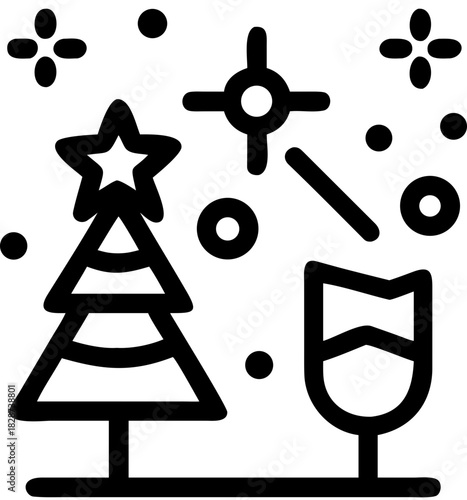 christmas day svg icon